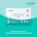 Clinell Skin Professional Care - Maceratable Personal Care Wipes - Pack of 24 - Gentle Face and Body Wipes, Alcohol Free, Dermatologically Tested, Multi-Purpose
