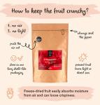 BRIX Freeze Dried Strawberry Halves | 100% Natural Dried Strawberries 75g | Great Taste Award Dried Fruit | Non-GMO, Gluten Free, Vegan & Vitamins Retained