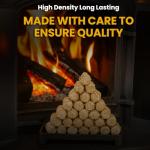 200 Wood Wool Ecoblaze Natural Firelighters - 3.4kg of High Density Long Burning Natural Firelighters Firestarters for BBQ, stoves and More for The Ultimate fire lighters Starter