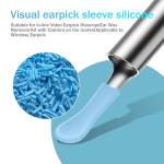 Scoop Tips - Reusable Cleaner Head Replacement Silicone, Ear Wax Removal Accessory, Visual Otoscope Device Component, Personal Hygiene Tool, Small Set White Material