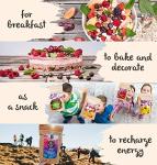 BRIX Freeze Dried Strawberry Halves | 100% Natural Dried Strawberries 75g | Great Taste Award Dried Fruit | Non-GMO, Gluten Free, Vegan & Vitamins Retained