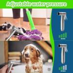 Bidet Sprayer for Toilet,Stainless Steel Handheld Bidet Spray Tap,Muslim Shower for Toilet for G1/2 Hose Connectors,Bidet Shower Head for Cloth Diaper Kitchen Cleaning,Personal Hygiene(Silvery)