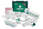 St John Ambulance Medium Workplace First Aid Kit | BS 8599-1:2019 Compliant | for 25 – 50 People | with Wall Bracket | Eco-Friendly Packaging