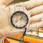 BOSOIRSOU 12pcs Orienteering Compass - Waterproof Hiking Backpacking Compass for Kids Camping Trip