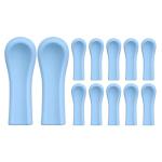 Scoop Tips - Reusable Cleaner Head Replacement Silicone, Ear Wax Removal Accessory, Visual Otoscope Device Component, Personal Hygiene Tool, Small Set White Material
