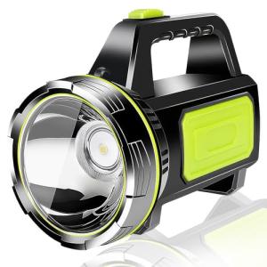 LED Super Bright Rechargeable Torch 1000LM Camping Torches Flashlight 1200mAh Battery Powered Portable Small Hand Torch IPX5 Waterproof Standard Torches with 2 Modes for Outdoor Emergency