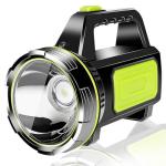 LED Super Bright Rechargeable Torch 1000LM Camping Torches Flashlight 1200mAh Battery Powered Portable Small Hand Torch IPX5 Waterproof Standard Torches with 2 Modes for Outdoor Emergency