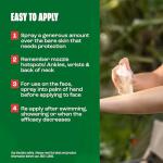 Jungle Formula Dry Protect Insect Repellent (90ml Spray Bottle) - DEET Free Mosquito, Midge & Biting Insect Repellent - Up To 6 Hours Protection From Bites - Non Greasy, Lightly Fragranced Bug Spray