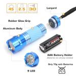 EverBrite 4-Pack Small LED Torches, Batteries Included, Thick-Walled Aluminium Pocket Flashlight Set for Party Favours, Camping, Gifts, and Emergency Use