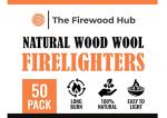 50 - Wood Wool Firelighters for Safe, Clean, and Odorless Ignition of Wood and Log Burners, BBQs, Pizza Ovens, and More - The Perfect Fire Starter For Any Occasion.