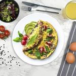 KitchenPerfected 1500W Single Hotplate / Cast Iron / Variable Heat Settings / Overheat Protection / Corrosion Resistant / Power Indicator / Non Slip Feet / Easy Clean - White - E4102WH