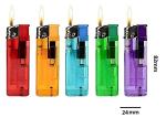 ezkart | Pack of 10 - Multipack Assorted Coloured Lighters with Adjustable Flame Lighter (10)