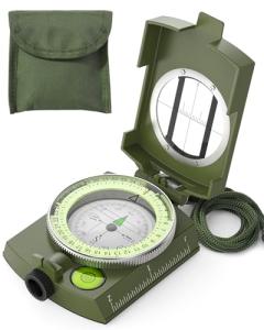 Compass, Sportneer Waterproof Shockproof Hiking Military Navigation Compasses with Carrying Bag for Hiking Camping Climbing Biking Exploring Geology Outdoor Activities
