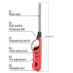 Aspect X3 Refillable BBQ Lighter – Clipper Gas, Adjustable, Multi-Use for Kitchen, BBQ, Candles, Camping (Set of 4)