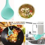 11 Pcs Silicone Cooking Kitchen Utensils Set,Non Stick Silicone Cooking Utensil Set ，Wooden Handle Heat Resistance，Cooking Stirring Tools (Green)