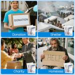 Toiletry Kits Travel Essentials Disposable Hygiene in Bulk, Trial Size Toiletries Supplies Individually Wrapped Traveling Personal Care Items, for Camping, Hotel, Homeless, Charity, 8-in-1 (60-Pack)