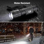 LE LED Torch Battery Powered, LE1000 Super Bright Hand Flashlight, Adjustable Focus, Water Resistant, Lightweight Small Torch for Power Cut, Camping, Dog Walking, Gift for Kids Men Dad Him Elderly