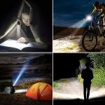 Blukar LED Torch Rechargeable, 2000L Super Bright Adjustable Focus Flashlight, 4 Lighting Modes, Long Battery Life, Waterproof Pocket Size Torch for Power Cuts, Emergency, Camping, Hiking, Outdoor