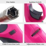 Aspect X3 Refillable BBQ Lighter – Clipper Gas, Adjustable, Multi-Use for Kitchen, BBQ, Candles, Camping (Set of 4)