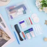Toiletry Kits Travel Essentials Disposable Hygiene in Bulk, Trial Size Toiletries Supplies Individually Wrapped Traveling Personal Care Items, for Camping, Hotel, Homeless, Charity, 8-in-1 (60-Pack)