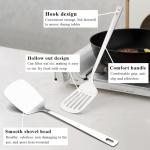 Evanda Kitchen Utensils Set 6pcs, Stainless Steel Cooking Utensils Set, Heavy Duty Kitchen Tools Spatulas Set, Home Essentials Kitchen Accessories