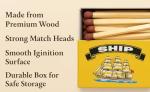 Ship Safety Matches 20 (2 Packs of 10 Boxes)