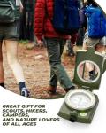 Compass, Sportneer Waterproof Shockproof Hiking Military Navigation Compasses with Carrying Bag for Hiking Camping Climbing Biking Exploring Geology Outdoor Activities