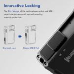 WUBEN G5 Rechargeable Torch, 400 Lumens Super Bright EDC Small Torches with RGB Light, Mini Magnetic Keychain Torch, Lightweight Small Camping Flashlight for Outdoor Home Emergencies (Black)