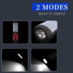 Wolfteeth LED Torches, 36+5 Magnetic Work Light Portable Flashlight Inspection Lamp Camping Light, 360 Degree Hanging Rotary Hook and 270 Degree Magnet Stand Base for Home Work Emergency Use 7192