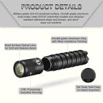 LUMINTOP EDC01 Keychain Torch, 120 lumens Pocket Flashlight EDC,36 Hours Long Lasting,3 Modes,IPX8 Waterproof,AAA Battery Mini Torches for Indoor and Outdoor