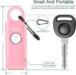Thopeb Personal Alarm for Women– Extra Loud Siren and LED Strobe Light Original Self Defense Siren and Key Chain, Helps Elders & Womens & Kids Emergency Call (Pink)