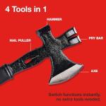 Amtech – Multi Axe, Versatile Use, Heavy-Duty Build, Backed by Amtech S, Everyday Diy & Trade Applications