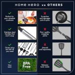 Kitchen Utensils Set - 25pieces Non-Stick Heat Resistant Cooking Utensils Set - Spoons Turners Spatula Ladle Set - Kitchen Tools Gadgets Accessories