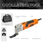 Yunirvana Oscillating Multi Tool,300W 6-Speed Multi Tool,15000-22000 RPM Variable Speed Multitool,3° Oscillating Angle,Quick-Lock & 31pcs Accessories with Portable Bag