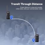 Retevis RT27 Walkie Talkies, Walkie Talkies for Adults Long Range, with 6 Way Charger, Rechargeable 2 Way Radio Hand Free, PMR446 License Free Radio Communication for School Security (6 Pack, Black)