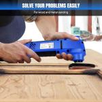 Oscillating Multi Tool 300W Quick-fit Blade Design, 22000RPM, 3°Oscillation Angle Electric Oscillating Saw with 15pcs Accessories for Cutting, Sanding and Scraping