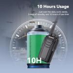 Retevis RT27 Walkie Talkies, Walkie Talkies for Adults Long Range, with 6 Way Charger, Rechargeable 2 Way Radio Hand Free, PMR446 License Free Radio Communication for School Security (6 Pack, Black)