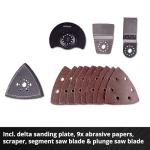 Einhell 18V Cordless Multi Tool, Power X-Change, Multi-Use Cutting and Sanding Tool for Wood, Plastic and Metal, Accessories Included (Battery Not Included) 4465170