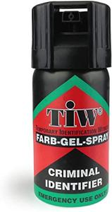 Self-Defence Professional Quality UK Legal Pepper Spray alternative. Police Used brand TiW TW1000. (1 x 40 mL Unit) TiW FARB-GEL-SPRAY for Women, Men, Dog Walkers, Elderly, Runners, Cyclists, Students