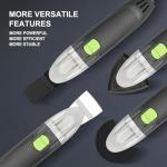 GALAX PRO 180W Oscillating Multi Tool, 22000 OPM,3 Degree Oscillating Angle with 3 Pieces Saw Blades, 1 Piece Semi Circle Blade Sanding Plate, 6 Pieces Sanding Papers for Sanding, Grinding