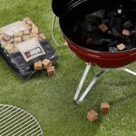Weber Firelighters (48 Pieces), ecological, environmentally friendly, odorless and smokeless firelighters, for lighting charcoal and briquettes, constant flame - brown (17612)