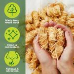 Flamers Firelighters - 50 Units Natural Fire Lighters for Wood Burner Firepit Bbq Pizza Oven Fireplace Chimenea Barbecue Fire Starter - Firestarter for Kiln Dried Kindling Log Coal Charcoal Briquette