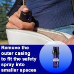 Self Defence Spray SafeStride Criminal Identifier Spray for Personal Protection (3m range) - Weapons UK Legal for Men & Women with UV Marking & Keychain 15ml