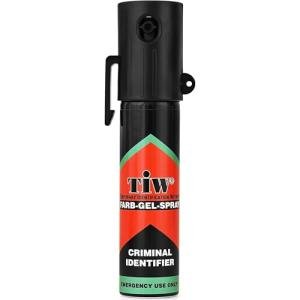 Farbgel Self-Defence Spray. UK Legal Pepper Spray alternative. Criminal Identifier Dye. UK Police Used Brand TiW TW1000. With Pocket Clip and Keyring Hole. (1 UNIT, 20 mL). Made in Germany