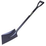 Easy Shopping® Black Full Metal Shovel/Spade for Gardening, Digging, and Builder Work, Square Head, D -Grip Handle Light Wight