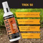 Pyramid Trek 50 Insect Repellent, 50% DEET Max Strength Mosquito Repellent, Up to 6hrs Protection. Unscented, Fast-Drying Spray for Travel, Trekking, Camping & Festivals. Suitable for Age 12+ (60ml)