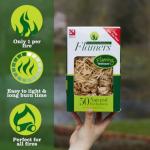 Flamers Firelighters - 50 Units Natural Fire Lighters for Wood Burner Firepit Bbq Pizza Oven Fireplace Chimenea Barbecue Fire Starter - Firestarter for Kiln Dried Kindling Log Coal Charcoal Briquette