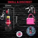 Noyzie Self Defence Spray UK Legal Pepper Spray Alternative for Men & Women with UV Marking, Keychain & Belt Clip - Criminal Identifier Spray for Personal Protection - 15ml