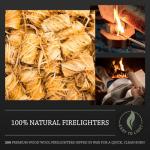 Log Barn Natural Firelighters Box of 200. Fire Lighters for Wood Burners, Pizza Ovens, Open Fires, BBQ Lighters, Fire Starters for Log Burners – Genuine Log Barn Wood Wool Firelighters