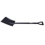Easy Shopping® Black Full Metal Shovel/Spade for Gardening, Digging, and Builder Work, Square Head, D -Grip Handle Light Wight